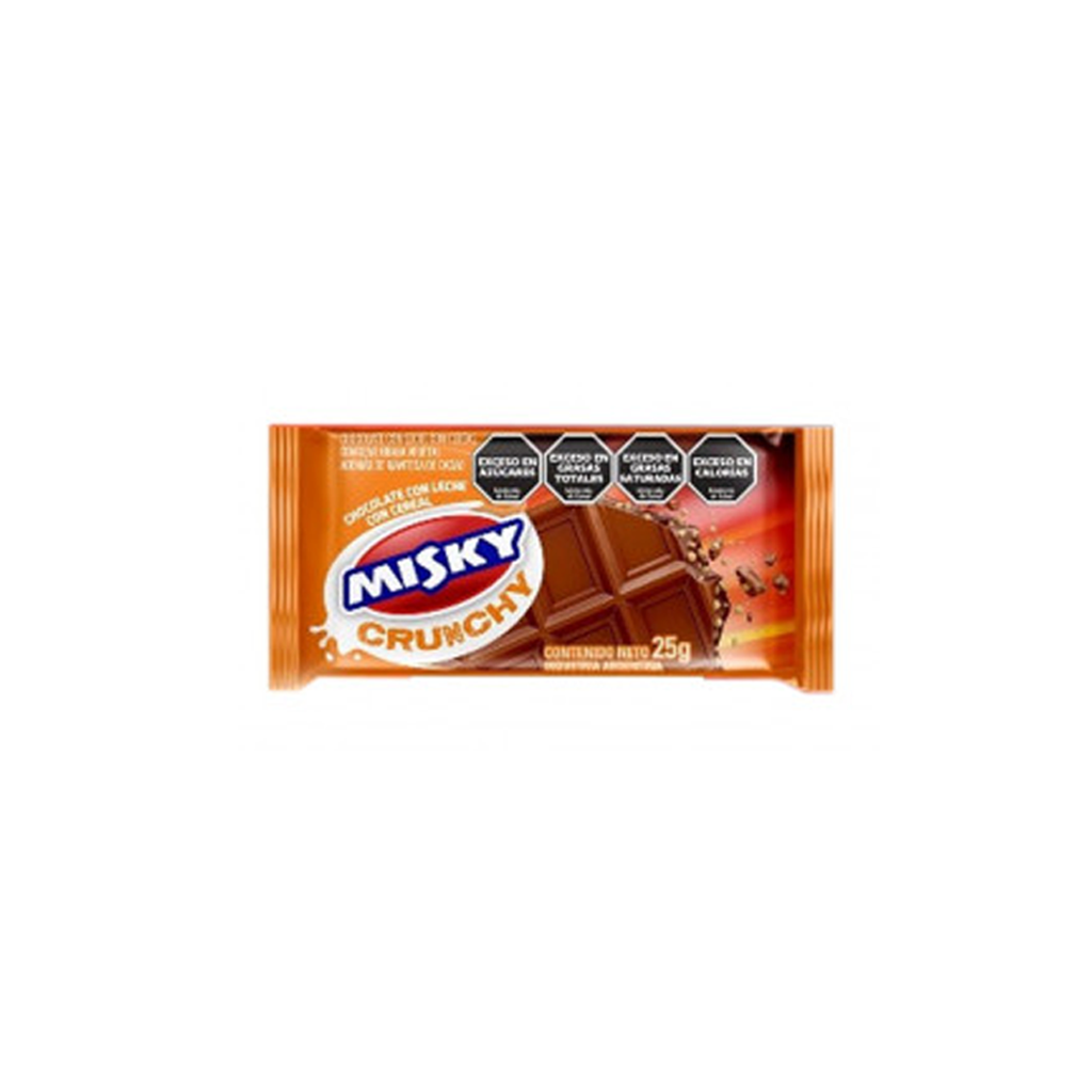 CHOC.MISKY LECHE  CRUNCH X 25GR