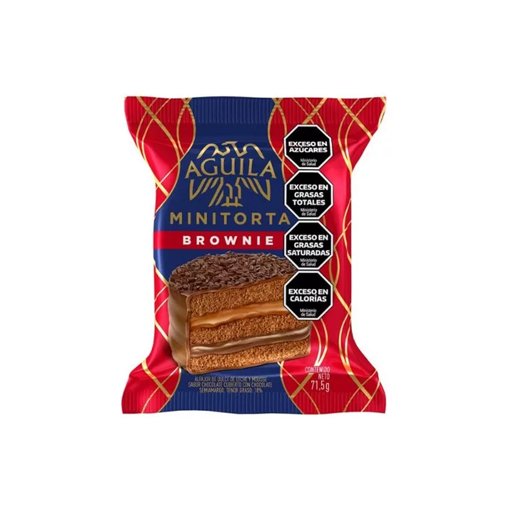 ALFAJOR AGUILA BROWNIE X 74G.