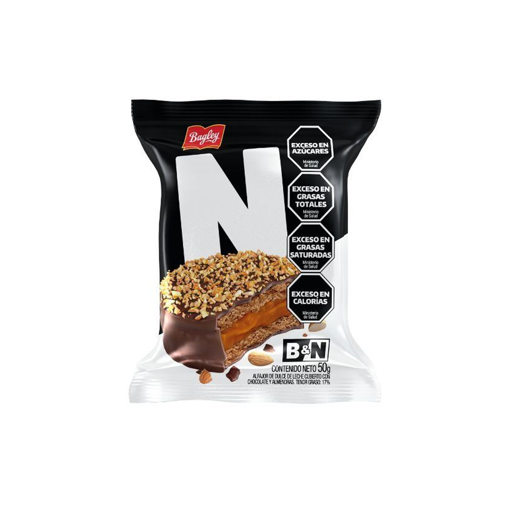 ALFAJOR BAGLEY B&N NEGRO X 50G