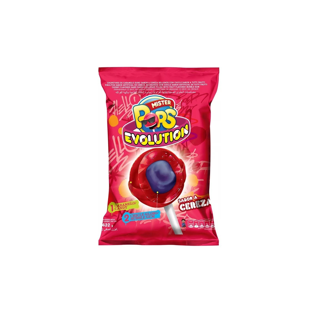 CHUP.EVOL.MR.POPS CEREZA X 24
