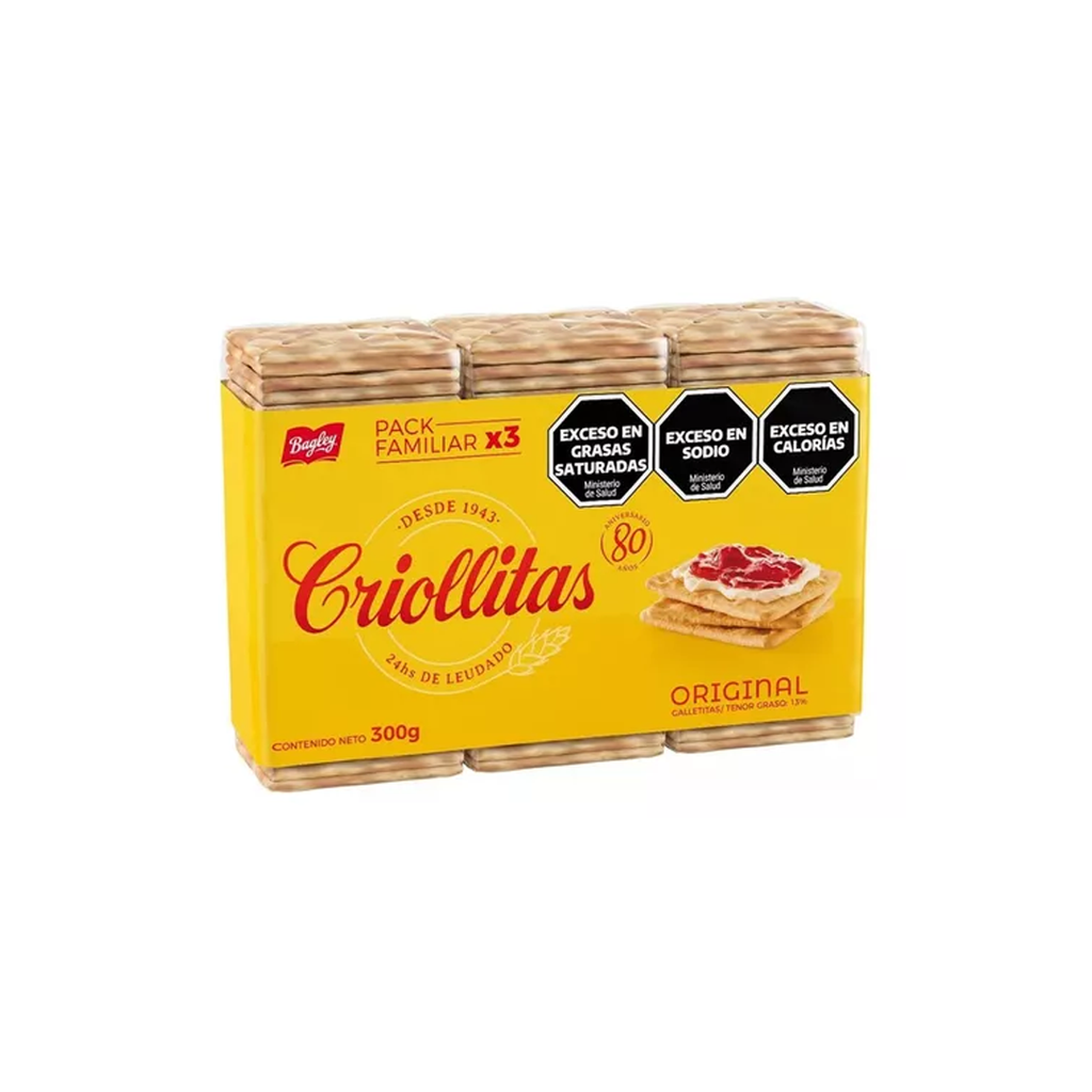 GALL.CRIOLLITAS TRIPACK X 300G