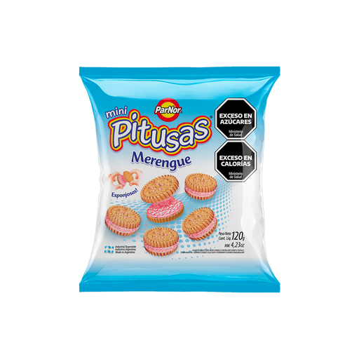 [33167] GALL MINI PITUSAS MERENGUE  X120GR