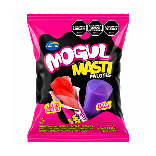 [15133] CARAMELO MOGUL PALOTES UVA Y TUTTI FRUTTI X 496 G
