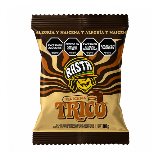 [73395] ALFAJOR RASTA TRICO MAICENA X 100 G