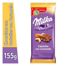 [3588] CHOCOLATE MILKA CASTAÑAS C/CARAMELO X 155GS.