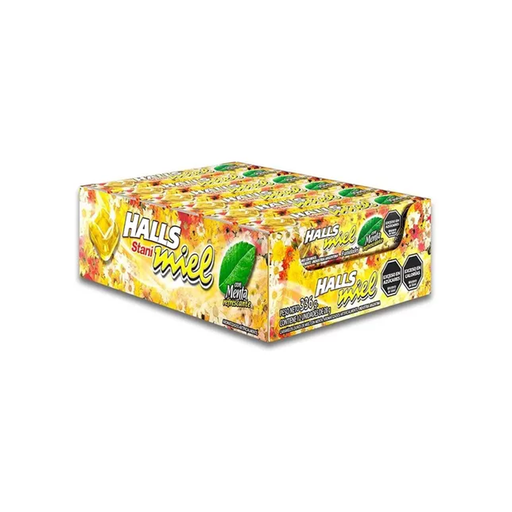 [3329] PAST. HALLS ST MIEL CON MENTA X 12