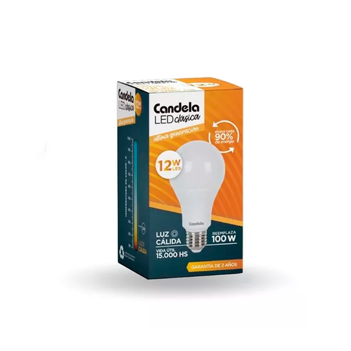 [16521] LAMPARA CANDELA LED 12W CALIDA  (EQUIV.100 W)