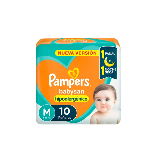 [8925] PAMPERS BABYSAN MEDIANO X 10U MED.