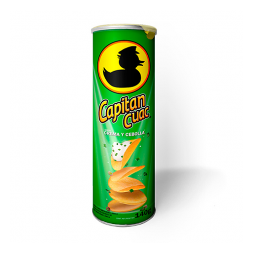 [24228] PAPA CAPITAN CUAC CREMA Y CEBOLLA   X 140G