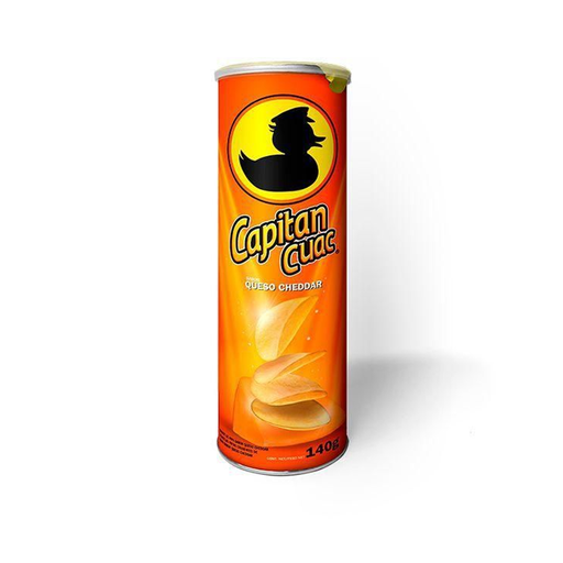 [24231] PAPA CAPITAN CUAC CHEDDAR  X 140G