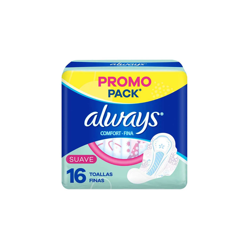 [34043] ALWAYS COMFORT FINA SUAVE X 16UN