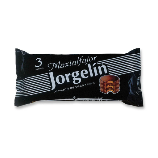 [33650] ALFAJOR JORGELIN CHOCOLATE X 3 U ART.28