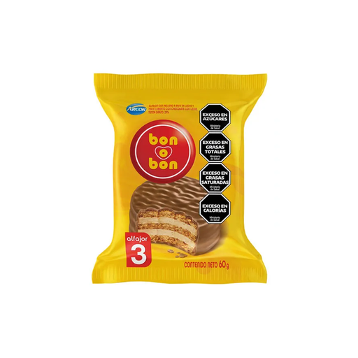 [13715] ALFAJOR BON O BON TRIPLE X60GS