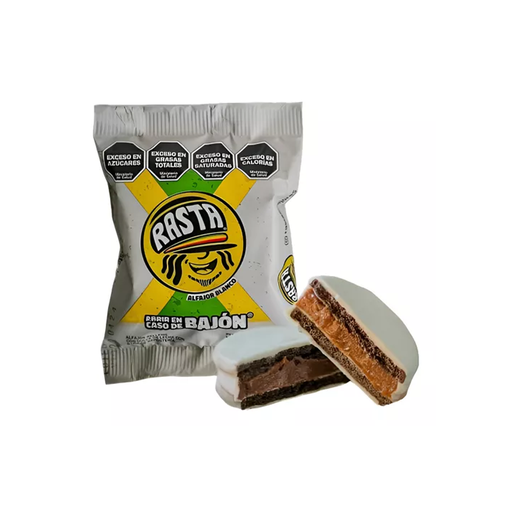 [53395] ALFAJOR RASTA BLANCO X70G
