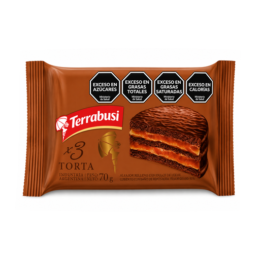 [3018] ALFAJOR TERRABUSI TORTA TRIPLE X 70 G