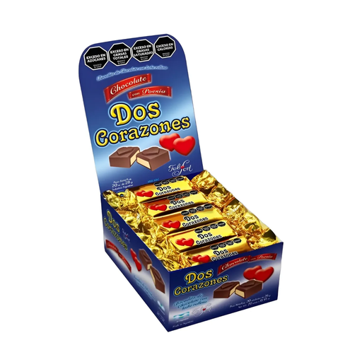 [3505] CHOCOLATE DOS CORAZONES X 20 U
