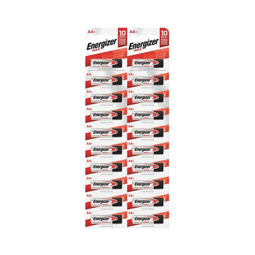 [6045]  PILAS E 91 ENERGIZER MAX  AA X 20U