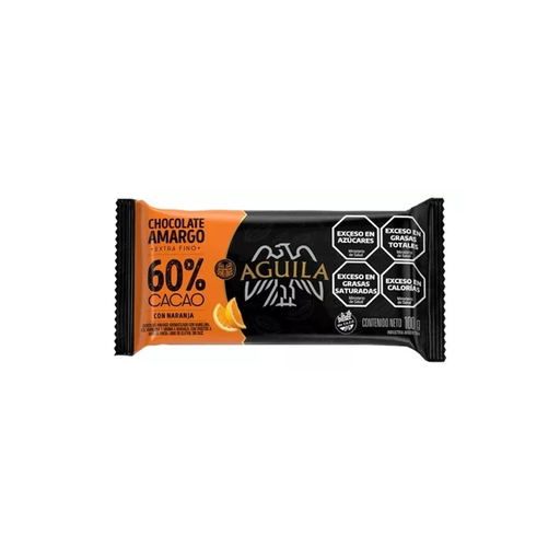[14348] TABL.AGUILA 60% CACAO C/NARANJA X 100