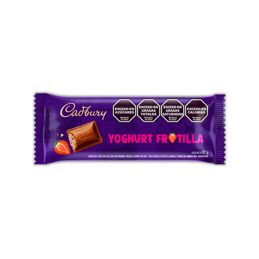 [3342] CHOC.CADBURY YOGHURT FRUTILLA  X 82GS.