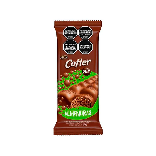 [13063] CHOC.COFLER AIR.CHOCO C/ALMEN X 100GR