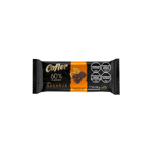 [14177] TABL. COFLER 60% CACAO C/ NARANJA X 100G