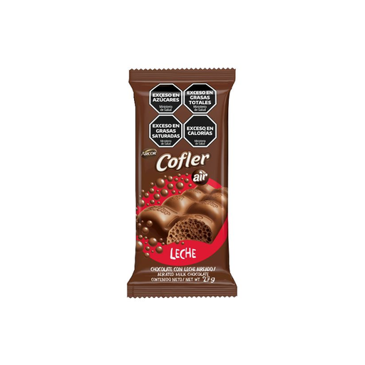 [3805] CHOCOLATE COFLER AIREADO LECHE X 27GS.