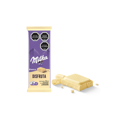 [13551] CHOC. MILKA BLANCO X 55 G