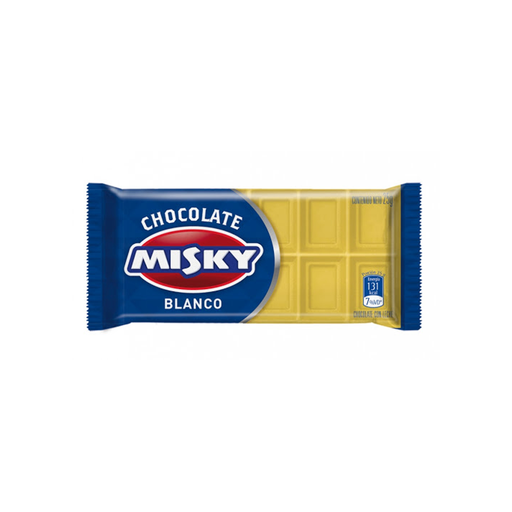 [13860] CHOC.MISKI BLANCO X 25GS.