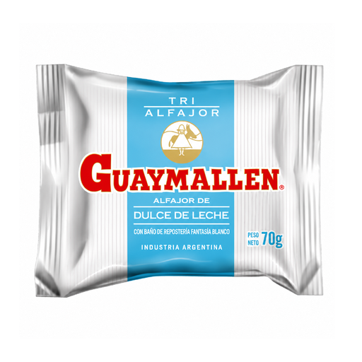[33177] ALFAJOR GUAYMALLEN TRIPLE BLANCO X 70 G