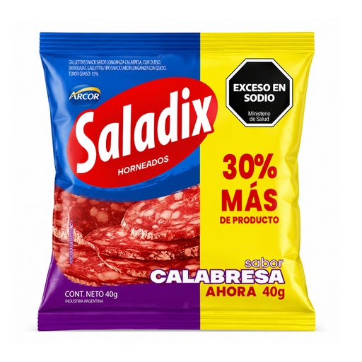 [123276] SALADIX CALABRESA 6 U X 40 G