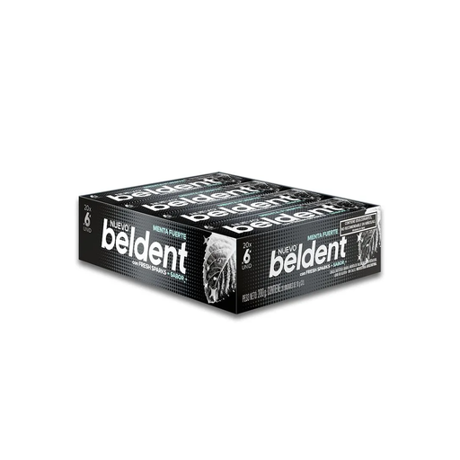 [53325] CHICLE BELDENT MENTA FUERTEX20